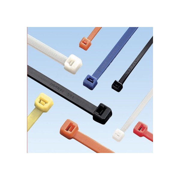 Cable Tie, 17-1/2 in L, 5 in Max Bundle Dia., Yellow, Nylon 6/6, 50 lb Strength, 1000 PK